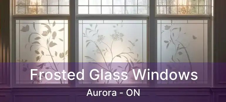  Frosted Glass Windows Aurora - ON
