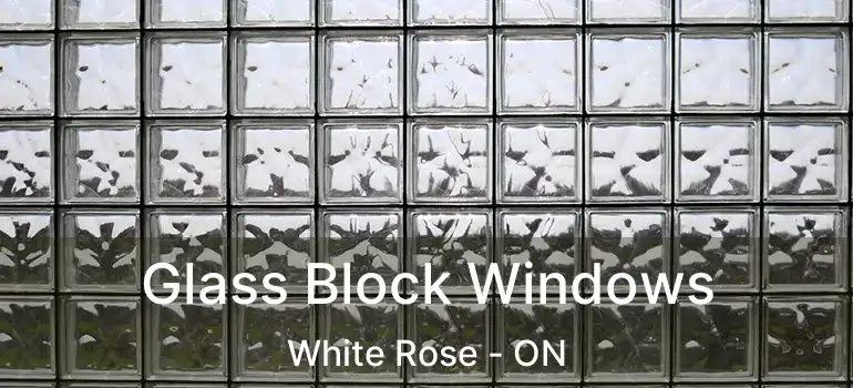  Glass Block Windows White Rose - ON