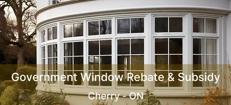  Government Window Rebate & Subsidy Cherry - ON